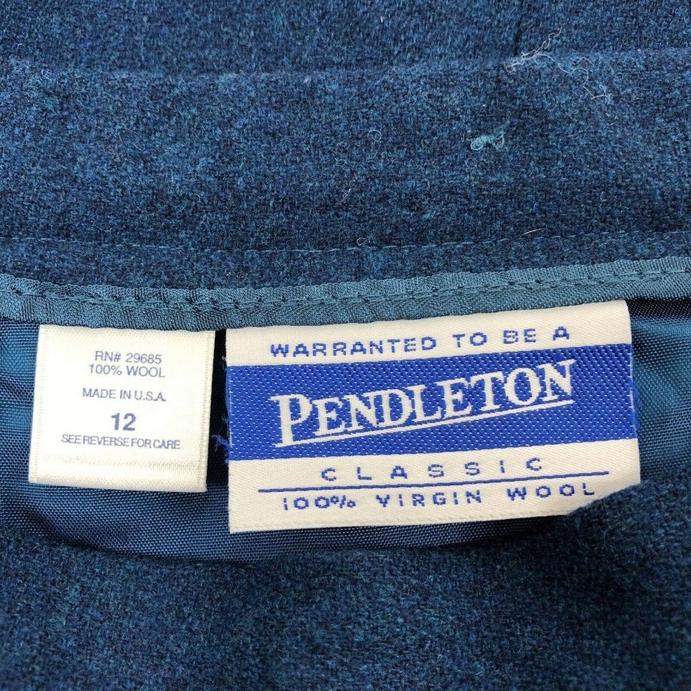 Pendleton Virgin Wool Lined Career Work Pencil Ski - image 5